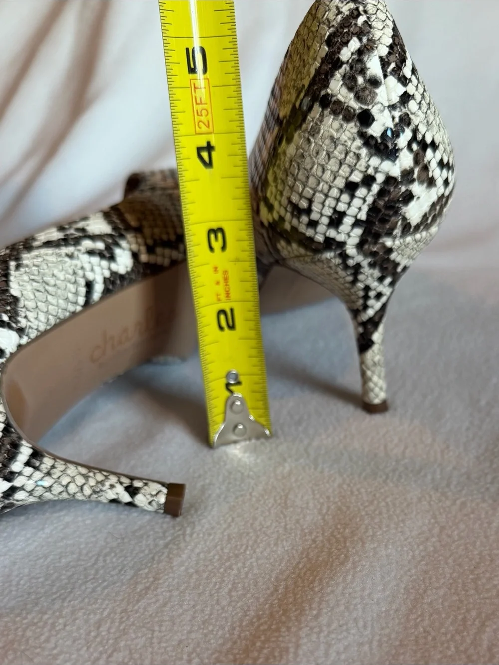 Charles David Dress Pumps Womens 8.5 Multicolor Angelica Snake Stiletto Heels